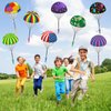 Ynybusi 10 Pack Parachute Toys Easter Basket Stuffers for Toddlers, Tangle Free Parachute Toy with Small Figures, Outdoor Flying Toys Air Parachute for Boys Kids Birthday Party Favors