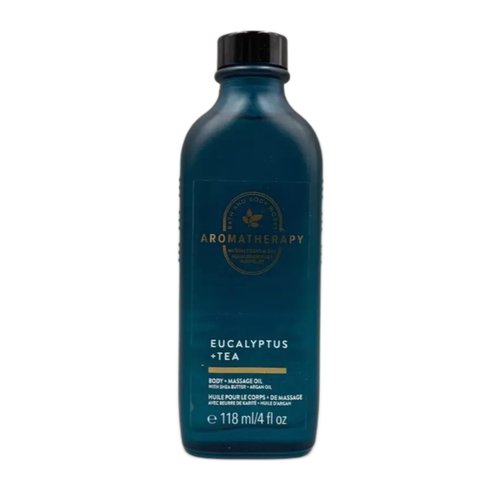 Bath and Body Works Nourishing Body Oil Focus Eucalyptus Tea Full Size 4 Ounce