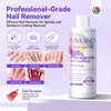 SAVILAND 100% Acetone Nail Polish Remover Kit: Ultra-Powerful Gel Remover with Cuticle Oil Rich in Castor Oil & VE for Repairing Nail, Nail File Buffer Tools for Dip Acrylic Remove Home Salon 8.45 Oz