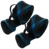 Reaction Tackle Fishing Rod Socks - Fishing Pole Sleeves and Covers for Baitcasting Rods, Spinning Rods Black/Blue (Point-Spin-11)