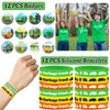110 PCS Garbage Truck Party Favors, Garbage Trash Truck Tattoos Silicone Bracelets Keychains Stickers Badges for Garbage Truck Birthday Party Decorations Supplies Gifts for Kids Classroom Rewards