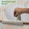 Regency Wraps Rolling Pin Cover for Non-Stick Dough Rolling, 100% Cotton Absorbs Excess Four So Pastries Come Out Light and Flakey, 15" Pack of 2