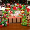 20Pcs Christmas 1st Birthday Hanging Swirls, Xmas Red Green Christmas First Birthday Party Hanging Decor Whirl,Cartoon Ceiling Streamers for Christmas Birthday Party,Guess Who is Turning One