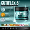 SAVION Hair Mask for Dry Damaged Hair and Revitalization - Keratin Natural Hair Treatment - CUTIFLEX5 Anti Frizz Repair Complex with Keratin Protein, Biotin, Collagen, Argan Oil - Made in the USA