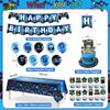 PLHDOR Video Game Birthday Party Decorations,Gaming Happy Birthday Banner Latex and Foil Gamer Balloons TableCloth Stickers Party Supplies for Boys Adults
