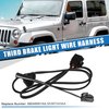 uxcell Third Brake Light Wire Harness for Jeep Wrangler JK 2/4 Door 2007-2018 18AWG 3rd Center High Mounted Stop Lamp Harness Extension No.68048581AA/55397243AA/55397217AC/55397217AJ