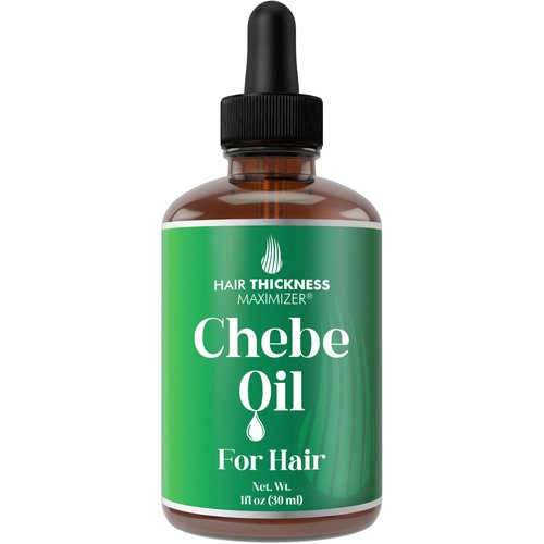 Chebe Oil with Black Castor and Rosemary - Vegan Hair Treatment for Men and Women: Growth, Thicke...