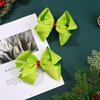4Pcs Green Hair Bow Clips for Christmas Costume Decorations Women Girls Costume Accessories Dress up