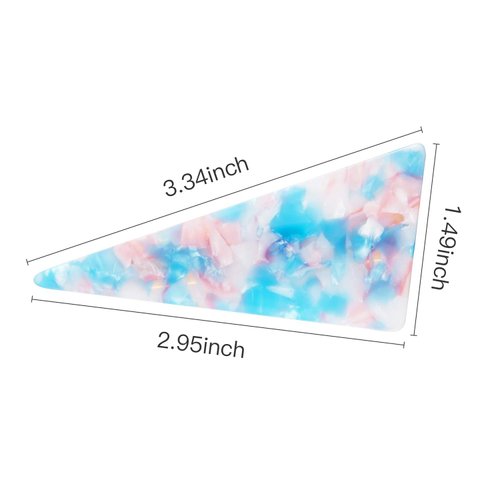Geyoga 10 Pieces Acrylic Resin Hair Clips Hair Barrettes Geometric Alligator Hair Clips Colorful Marble Pattern Hairpins Hair Styling Clips for Women Hair Accessories