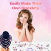 1388pcs Charm Bracelet Making Kit for Girls,Jewelry Making Kit Supplies,DIY Bead Bracelet Girls Toys,Birthday Christmas Craft Gifts Set for Kids Age 4 5 6 7 8 10 11 12 (02 Pink)