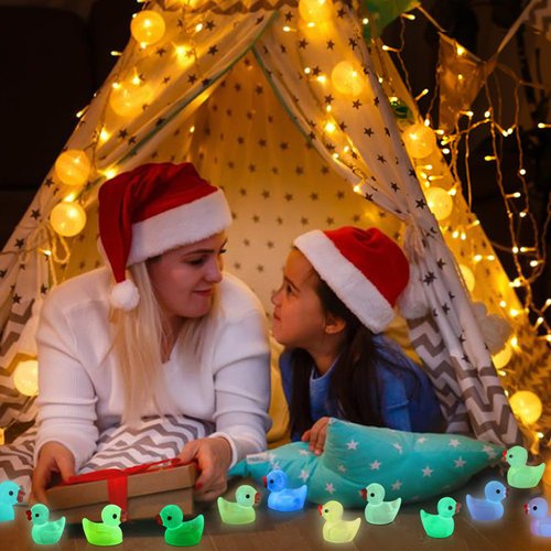 Arcimatto 240 Pack Mini Ducks Tiny Resin Duck Bulk, Decor Duck Figures for Miniature Dollhouse Decor Garden Aquarium Potted Ornament, DIY Charm Crafts Hide and Seek Prank Party Favor Toys Gag Gifts