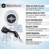 Musician Ear Plugs by BetterSound | High Fidelity Noise Cancelling Ear Plugs for Drummers Concerts dj Motorcycle Helmet | Tinnitus Protection Reduction Filter