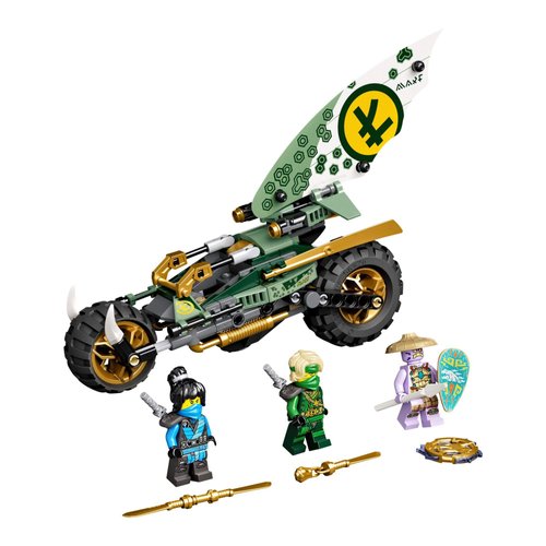 LEGO NINJAGO Lloyd’s Jungle Chopper Bike 71745 Building Kit; Ninja Bike Toy Featuring NINJAGO Lloyd and NYA Minifigures, New 2021 (183 Pieces); Top Toy for Kids Who Love Action-Packed Creative Play