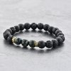 Mystiqs Lava Rock & Camouflage Natural Stone Bracelet Essential Oil Diffuser for Men, Woman Aromatherapy Ideal for Anti-Stress or Anti-Anxiety