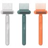 3 PACK Hair Brush Cleaning Tool, 2-In-1 Comb Cleaner Effective Hairbrush Cleaner, Small and Portable Suitable for Travel Good Comb Brush for Women
