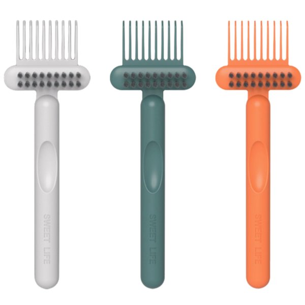 3 PACK Hair Brush Cleaning Tool, 2-In-1 Comb Cleaner Effective Hairbrush Cleaner, Small and Portable Suitable for Travel Good Comb Brush for Women