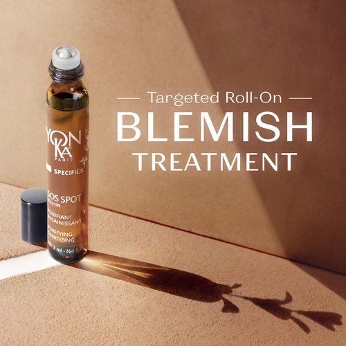 Yon-Ka SOS Spot Acne Treatment, Roll On Natural Lactic Acid to Clear Breakouts (7ml)