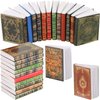 CCOZN 24 Pieces Miniature Dollhouse Books - 1:12 Scale Mini Dollhouse Miniatures Books Accessories Tiny Books for Dollhouse BookShelfs Dollhouse Furniture Pretend Play Supplies