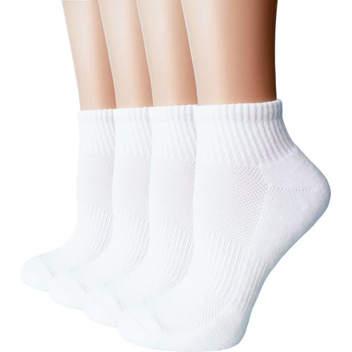FORMEU Women's Moisture Wicking Athletic Low Cut Ankle Cotton Cushion Socks Breathable Comfortable 4/6 Pairs
