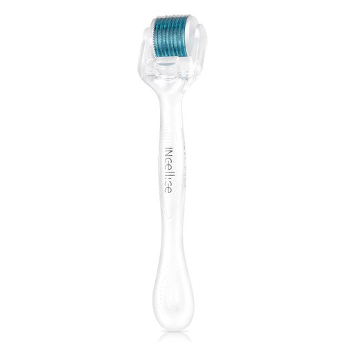 INCELLICE Derma Roller, Microneedle Roller for Face, 540 Titanium Microneedling Roller for Women and Men