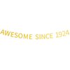 Awesome Since 1924 Banner Pre-strung Happy 100th Birthday Banner Gold Glittery 100 One Hundred Years Old Birthday Party Decorations for Men Women