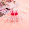 18 Pieces Honey Pots Shaped Lip Gloss Tube Empty Plastic Lip Gloss Container Mini Clear Refillable Lip Balm Bottle Container with 2 Pieces Plastic Funnels for Women DIY Cosmetics, 6 ml