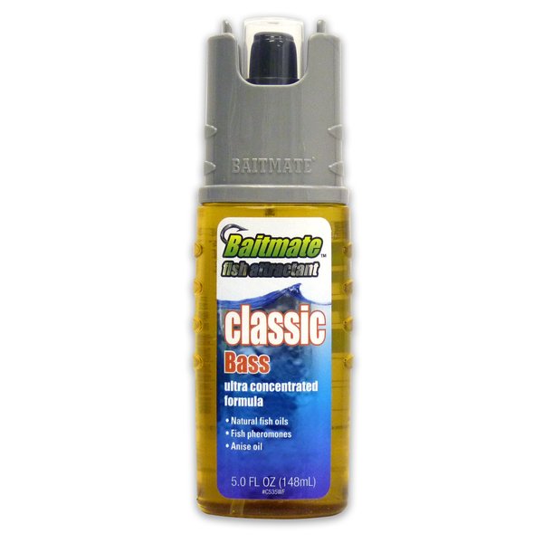 BAITMATE Fish Attractant Classic Bass Scent, 5 Fluid-Ounce, Gold