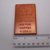 1/2 Pound Copper Bar (Flat Style) .999 Pure Bullion with Periodic Table Element Design (Half Pound) by Mint State Gold