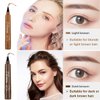 AWCCXMYM 3PCS Dark Brown Eyebrow Pencil Eyebrow Pen - Waterproof Microblading Eyebrow Pen,Long Lasting,Easily Create Natural Eyebrow Makeup