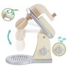 Giant Bean Wooden Toy Mixer, Kids Play Kitchen Accessories, Pretend Play Toy Blender for Boys Girls Ages 3+