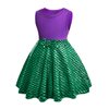 magictaill Mermaid Dress for Little Girls, Princess Dress Up Clothes, Festivals Costumes for Girls 3-8 Birthday Gifts (3-4 years)
