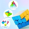 AuntyFey Speed Cube Set, 5 Pack Speed Magic Cube Set with Speed Cube 3x3, 2x2, 4x4 Speed Cube, Pyramid Megaminx Speed Cube, Stickerless Speed Cube for Kids Toddlers Adults, Puzzle Cube Set for Kid