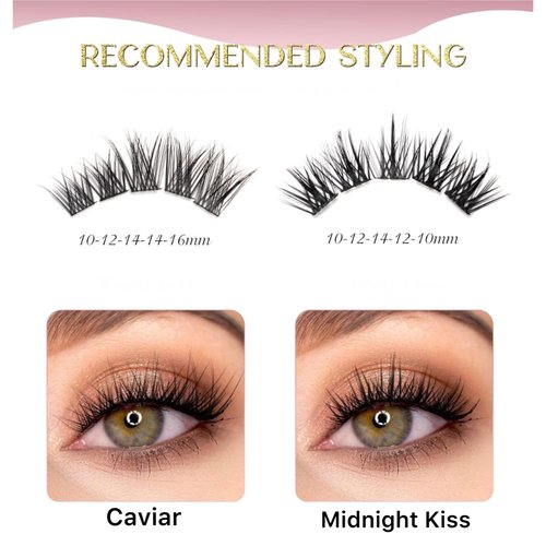 HEATHER’S LUX DIY Eyelash Lash Extension Kit Lash Clusters Lash Kit With 144 Pieces, Tweezers, Bond, Seal & Glue Remover, Reusable Individual Segment Lashes (Champagne Toast)