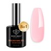 modelones Builder Nail Gel, 8-in-1 Pink Gel Builder for Nail Thickening, LED Nail Lamp Cured Hard Color Builder Nail Polish Base Gel Extension Gel Rhinestone False Nail Tips Glue Gel in a Bottle