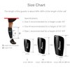 Malker Soccer Shin Guards for Kids Youth Adults Shin Guards Pads with Lower Leg Sleeves, Lightweight and Compact, Protective Soccer Equipment (Black M)