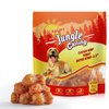 Jungle Calling Rawhide Free Dog Chew Treats, Real Chicken Wrapped Peanut Butter Bones, Teeth Clean Chewy Training Snacks, 6 oz