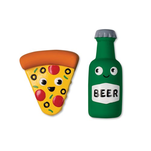 Fringe Studio Dog Toy Set, in Pizza We Crust, 3Pc Mini, Latex, Pet Shop Collection (368011)