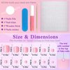 Lifextol 240pc Press on Toenails for Women Toe Press on Nails Short Fake Toe Nails Press ons with Glue&Adhesive Tabs, Acrylic Toe Nail Tips False Toenail Press ons Artificial Fake Toenails-Pink
