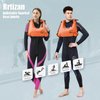 Rrtizan Snorkel Vest, Adults Portable Inflatable Swim Vest Jackets for Snorkeling Swimming Diving Safety(Orange)