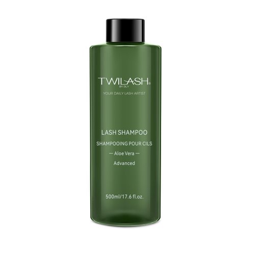 500ml Lash Shampoo Bulk, High-Purity Eyelash Cleanser for Extensions, Safe Makeup Remover, Non-irritating or Burning Formula Eyelid Foaming Cleanser for Professional Salon and Home Use (Aloe Vera)