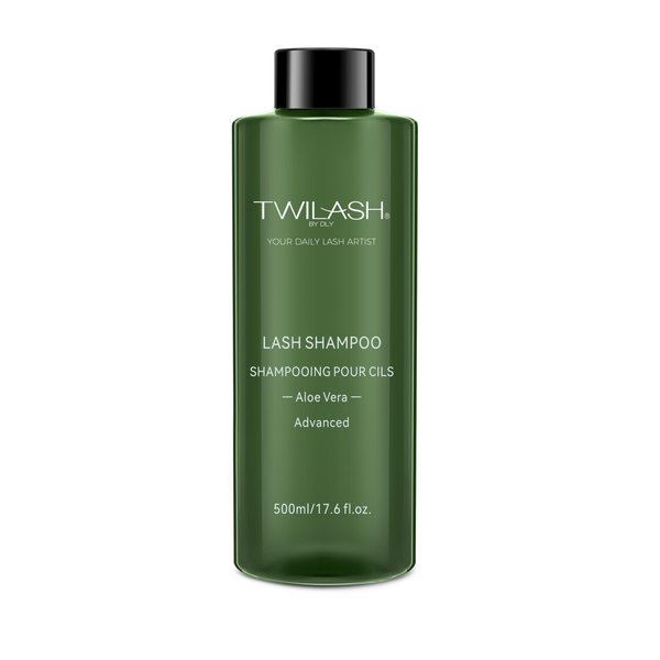 500ml Lash Shampoo Bulk, High-Purity Eyelash Cleanser for Extensions, Safe Makeup Remover, Non-irritating or Burning Formula Eyelid Foaming Cleanser for Professional Salon and Home Use (Aloe Vera)