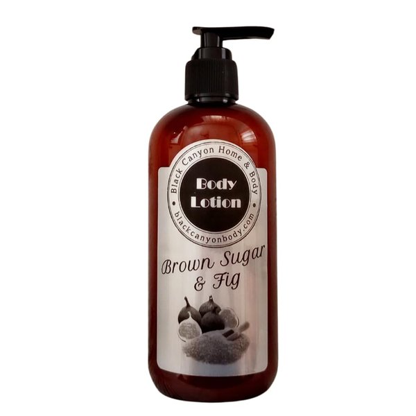 Black Canyon Brown Sugar & Fig Scented Luxury Body Lotion with Lanolin and Jojoba Oil, 8 Oz