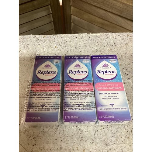 Replens Silky Smooth Personal Lubricant 2.7 fl oz (76.54 g) Pack of 6