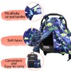 Peekaboo Opening Carseat Cover, Dinosaur, Open Nursing Cover Carseat Canopy, Nursing Cover Up with Peekaboo Opening for Baby Infant Toddler Boy Girl