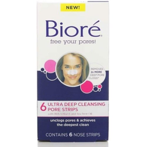 Biore Ultra Deep Cleansing Pore Strips, 6 Count