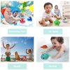 Jomyfant Bath Toys (8 Packs Rubber Animals Toys) Light Up Floating Rubber Toys Flashing Color Changing Light in Water Bathtub Shower Games Toys for Baby Kids Toddler Child …