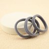 50 Pcs Thick Hair Ties Seamless Hair Bands Ponytail Holder Soft No Break Hair Bands for Women (Gray)