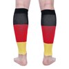 Doc Miller Calf Compression Sleeves for Short People Men and Women Petite 15-20mmHg, 1 Pair Shin Splint Sleeve Recover Varicose Veins and Pain Relief, Black Red Yellow, Medium