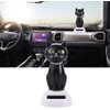 Black Solar Cat Toy Dancing Cat Figure Car Ornament,Dancing Toy Ornaments Solar Powered Car Dashboard Interior Decoration Desktop Decor Gift Window Party Car Desk Home，Learning and Education