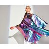 Betty Dain The Aurora Collection All Purpose Cape, 54" W x 65" L, Water & Chemical Proof, Machine Washable, Adjustable Snap Closure, Matches Other The Aurora Collection Products, Holographic Design